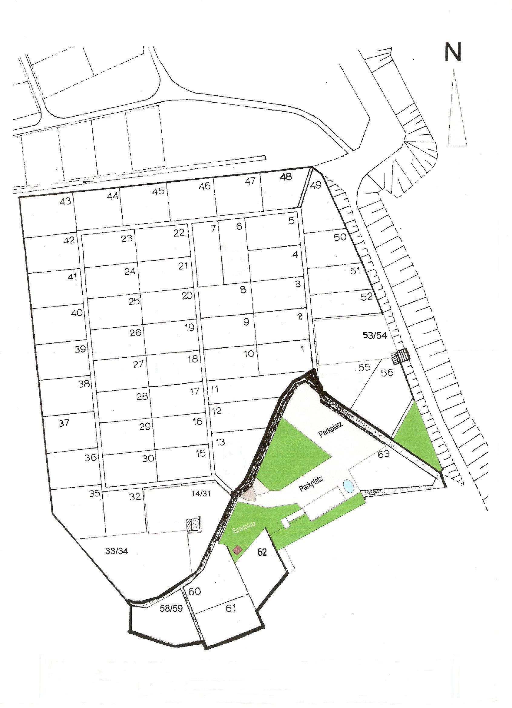 Lageplan der Kleingartenanlage An der Lademühle